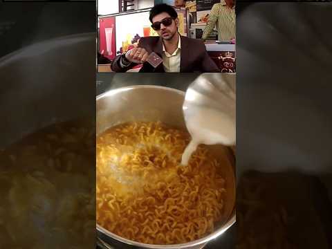 Shakti Arora's creamy maggie recipe #shorts #yummykitchentales