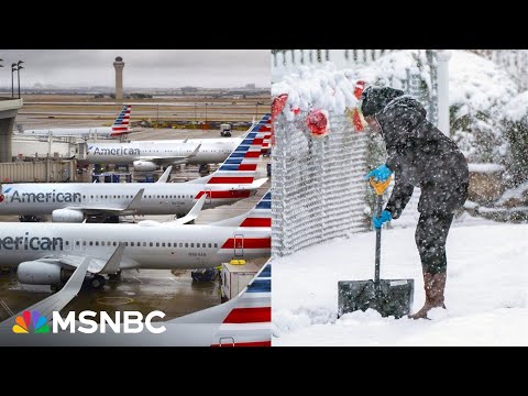 American Airlines lifts ground stop after tech issue; Millions under winter weather alerts