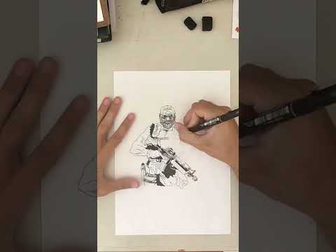 elite soldier drawing #drawing #fanarts #callofduty #modernwarfare #shorts #shortvideo