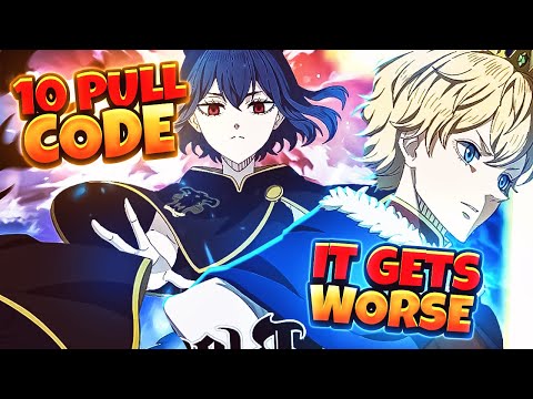 10 PULL CODE - IT GETS WORSE: THIS NEW PLAYER BANNER IS SAD.. man... | Black Clover Mobile