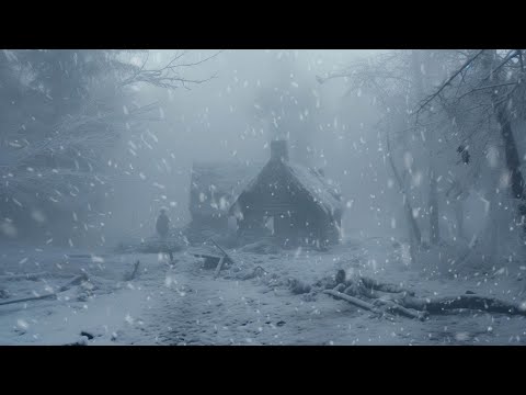 Powerful Snowstorm Ambience with Fierce Wind | White Noise for Sleeping and Relaxing