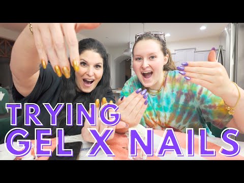 🌟 TRYING GEL X NAILS FOR FIRST TIME 🌟