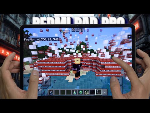 Xiaomi Redmi Pad Pro test game Minecraft 2024 | Snapdragon 7s Gen 2