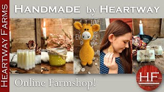 Handmade and homemade gift ideas by Heartway! Farm to home and all natural products.