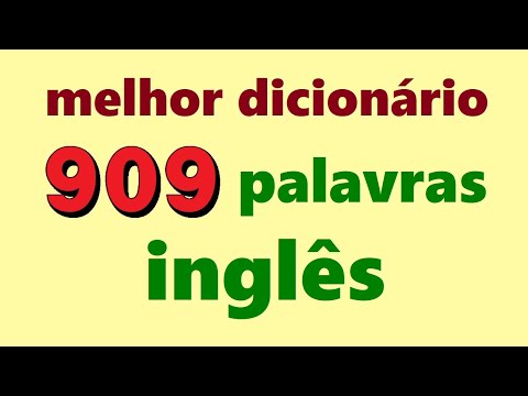 ✅ 909 Palavras em inglês com imagens para iniciantes!