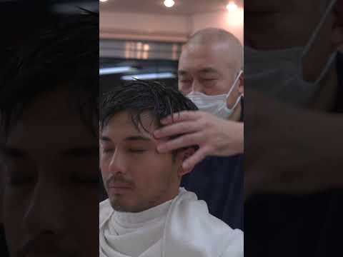 理容ニシムラで熟練のシャンプーとマッサージ #asmr #shorts #barbershop #床屋 #理容室