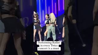 Performing Rollin' in every Twice concert is a must #TWICE_5TH_WORLD_TOUR #twiceconcert #rollin