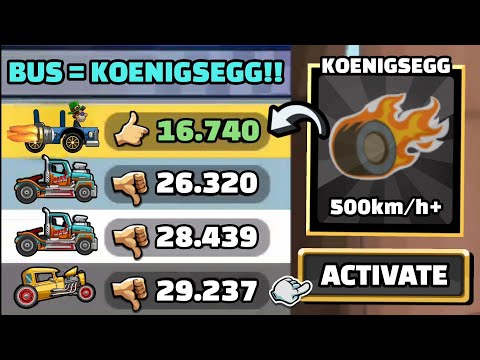 BUS IS FASTER THAN KOENIGSEGG?? 🤯 IN COMMUNITY SHOWCASE - Hill Climb Racing 2