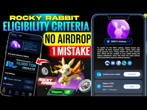 ROCKY RABBIT AIRDROP WITHDRAWAL | 0.5 Ton Transaction in Rocky Rabbit Withdraw | Eligibility Task