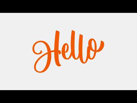 "Hello" | Calligraphy Animation | After Effects