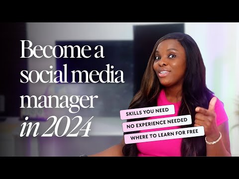 How to Become a Social Media Manager in 2024 - no experience | Social media Marketing for Beginners