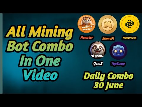 Claim Daily Combo of All Mining Bot | All in One Video | #mining_combo #memefi #hamsterkombat