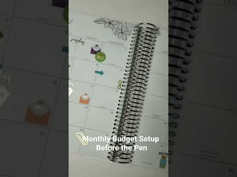 How To: Create a Simple Monthly Budget Spread