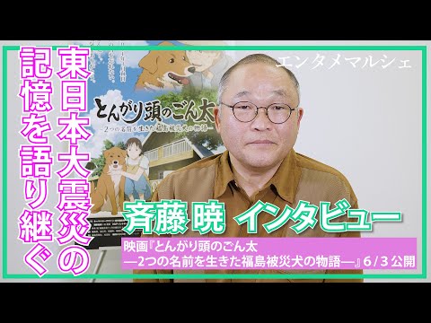 斉藤暁、二枚目役に「イメージは高倉健さん」/映画『とんがり頭のごん太—2つの名前を生きた福島被災犬の物語—』