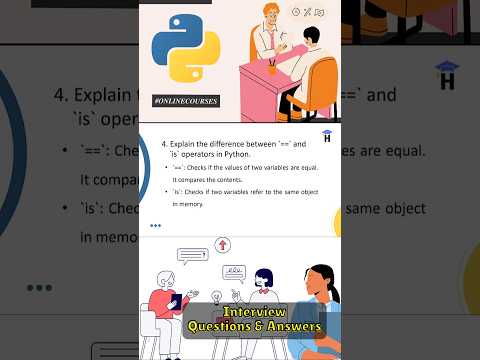 Python Interview Questions for freshers #shorts #short #viral #youtubeshorts #python #viralvideo