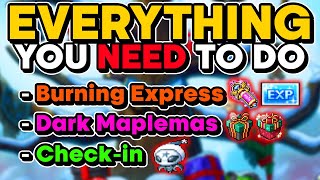 Everything You NEED To Do in MapleStory The Dark Ride Maplemas Limbo Winter Update