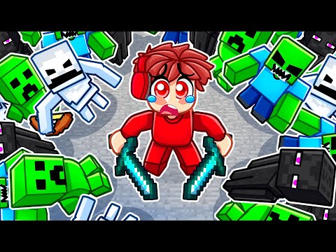 Surviving 100 Waves of Minecraft Tower Defense!