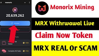 Monorix Live Withdraw | কিভাবে MRX Token Withdraw দিবেন | কত TON Gas fee নিলো | Binance Listing