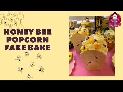 Let’s Fake Bake Honey Bee Popcorn! #fakebake #popcorn #peepthisyall