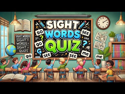 Sight Words Quiz | Learn in a Fun Way | Heart Word Song & Quiz #1