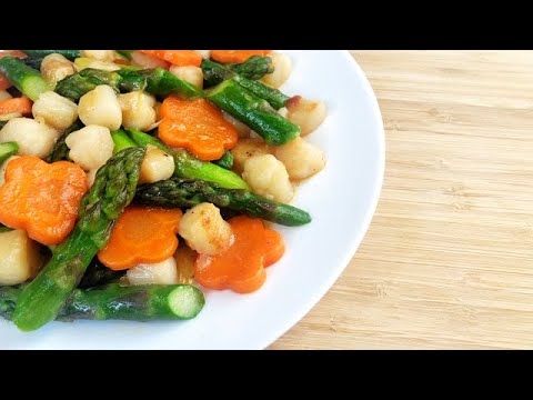 芦笋烩扇贝 鮮嫩可口 顏值擔當]Asparagus & Scallops/아스파라거스/アスパラガス