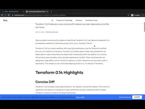 Terraform .14 features