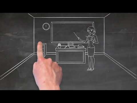 Classroom Chalk Drawing | Copyright Free Video Footage