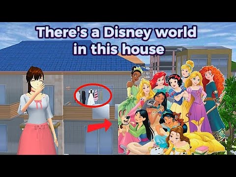 New Disney World in عالم ديزني الجديد في Sakura School Simulator