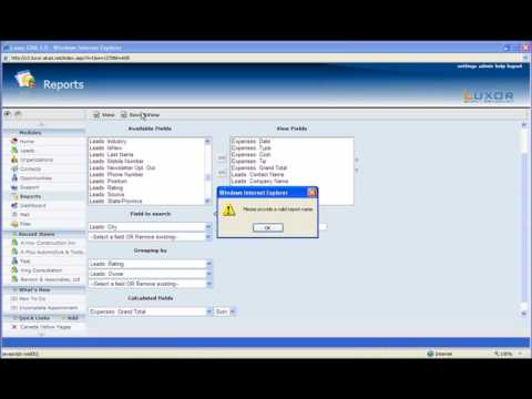 CRM Demo- Expenses Reports