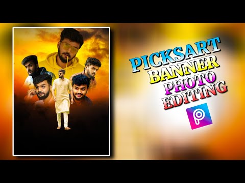 🤗Picksart banner photo editing tutorial/kannada photo editing tutorial😚😚