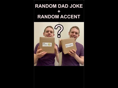 Telling a Random Dad Joke in a Random Accent (5) #Shorts