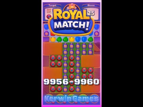 Royal Match Level 9956 9957 9958 9959 9960 - No Boosters Gameplay