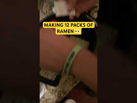 MAKING 12 PACKS OF RAMEN 😳 #feed #shortfeed #trending #shorts #foryou #videos #ramen #mrbeast