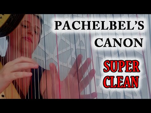 A trick for harpists to play Pachelbel's Canon