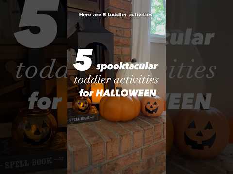 🎃🕸️Toddler Halloween Activities (& crafts too!)