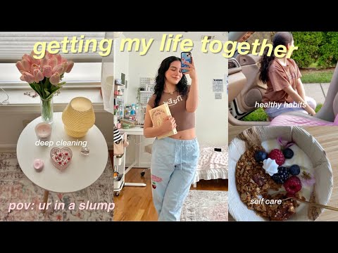 GETTING MY LIFE TOGETHER & RESET vlog (fr this time) deep cleaning, self care, healthy habits 🪷