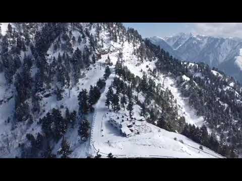 capturing the snowfall with drone #kashmir  #capturingmemories