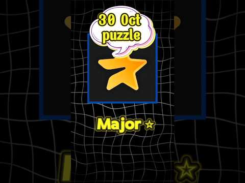 30 October Major puzzle durov Solved Today | Major Daily combo card 30 October|Major Puzzle Solution