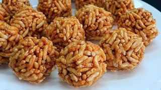 Murmura laddu | ఇలా ఒక్కసారి చేస్తే 20 రోజులు తినేయచ్చు చేయడం చాలా ఈజీ.. Puffed Rice Laddu