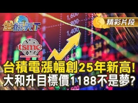 台積電漲幅創25年新高！ 大和升目標價1188不是夢？｜金臨天下 20241225