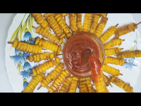 crispy masala corn stick | masala corn fry | sweet corn fry | corn stick fry | corn snacks