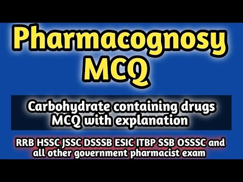 pharmacognosymcq#carbohydratescontainingdrugsmcq#pharmamcq#rrbpharmacistexam#telanganapharmacist