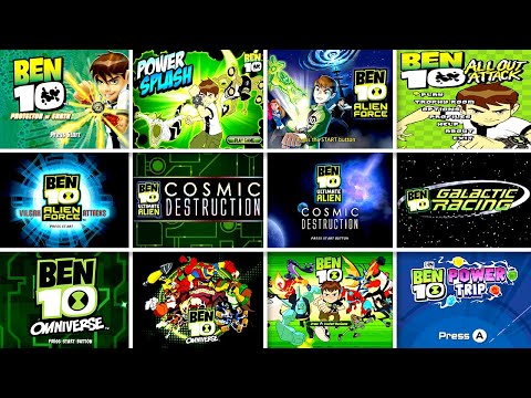 Evolution Of Ben 10 Games Start Screen