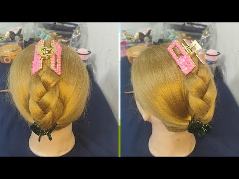 Twins Clucher Hair Style|Super Hit Hair Style|Two In One Hair Style|#viralvideo #hairbun #cluches