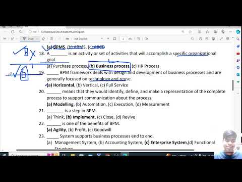 important mcqs of sem 4 #it #sybaf information technology exam oriented question🙋