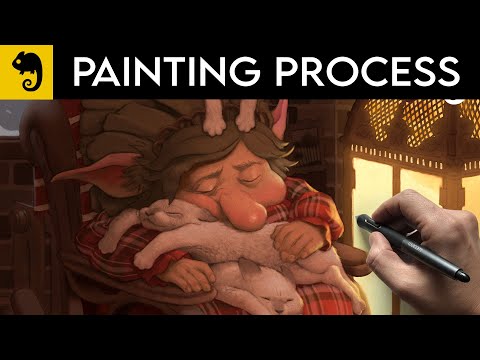 Warm n Cozy Painting Process