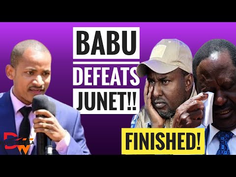 BABU OWINO TAKES VICTORY LAP IN FRONT OF RAILA AND JUNET!!