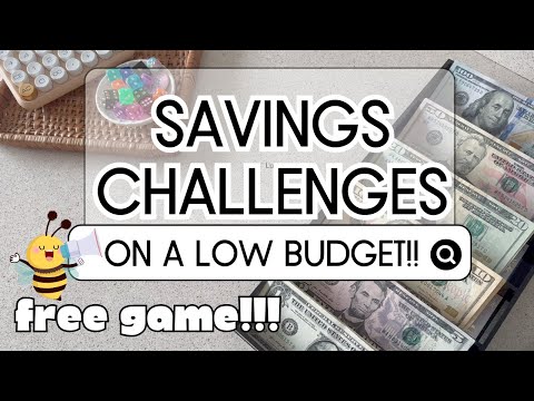 3 WAYS To Do Savings Challenges on A Low Budget | #cashstuffing #budget