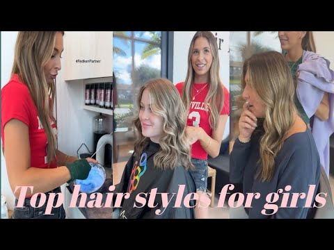 Christmas hairstyles for girls|hair by Lexie #hairtok #balayage #hairstyle