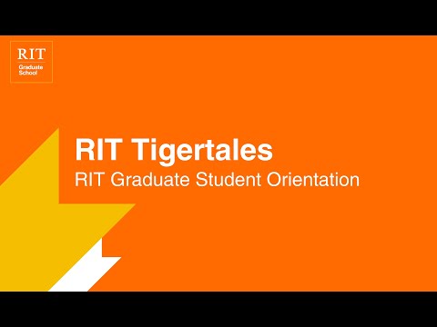 RIT Tigertales | RIT Graduate Student Orientation 2021